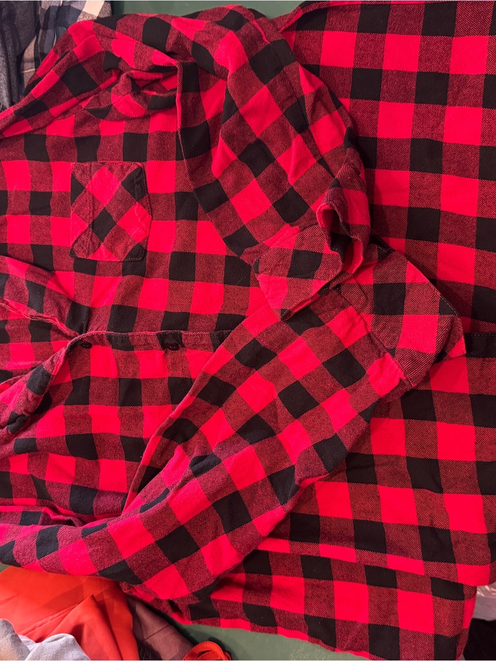 Buffalo David Bitton Red and Black Buffalo Plaid Button-Down Shirt